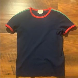 Kids Gucci Snake T-shirt navy